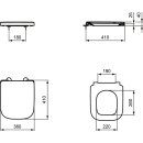 IDEAL STANDARD T473601 WC-Sitz i.life S Wrapover Wei&szlig;