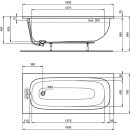 IDEAL STANDARD T475801 K&ouml;rperform-Badewanne i.life