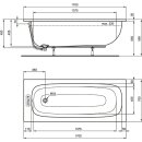 IDEAL STANDARD T475901 K&ouml;rperform-Badewanne i.life