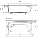 IDEAL STANDARD T476101 K&ouml;rperform-Badewanne i.life