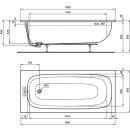 IDEAL STANDARD T476201 K&ouml;rperform-Badewanne i.life