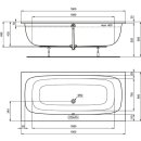 IDEAL STANDARD T476501 Duo-Badewanne i.life 1900x900mm Wei&szlig;