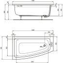 IDEAL STANDARD T476801 Dusch-Badewanne i.life 1600x900mm