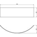 IDEAL STANDARD T479601 Sch&uuml;rze f&uuml;r Eck-Badewanne i.life Wei&szlig;