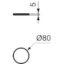 IDEAL STANDARD T4831EN Ablaufabdeckung Linda-X Wei&szlig;