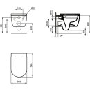 IDEAL STANDARD T520601 WC-Paket Blend Curve WC Randlos