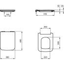 IDEAL STANDARD T521101 WC-Sitz Blend Cube Sandwich