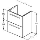 IDEAL STANDARD T5291DU WT-Unterschrank i.life S 2 Ausz&uuml;ge