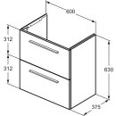 IDEAL STANDARD T5293DU WT-Unterschrank i.life S 2 Ausz&uuml;ge