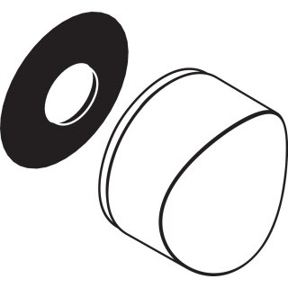 Hansgrohe 92451000 Abdeckung Fixfit S chrom