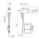 Dornbracht 33600845-00 Bidet-EHM mit Ablaufgarnitur Lisse