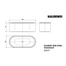 Kaldewei 291246420001 BW CLASSIC DUO OVAL Mod.111-7, 1800 x