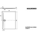 Kaldewei 354800010001 DW SUPERPLAN ZERO Mod.1548-1, 700 x