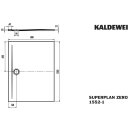 Kaldewei 355200010701 DW SUPERPLAN ZERO Mod.1552-1, 800 x