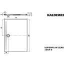 Kaldewei 356447980664 DW SUPERPLAN ZERO Mod.1564-5, 750 x