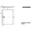 Kaldewei 356600012666 DW SUPERPLAN ZERO Mod.1566-1, 800 x