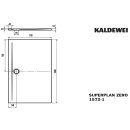 Kaldewei 357200010001 DW SUPERPLAN ZERO Mod.1572-1, 700 x