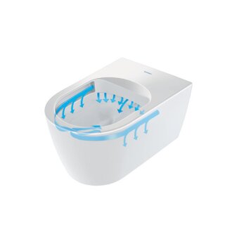 Duravit 45300900A1 WWC-Set ME by STARCK,rimless,Durafix