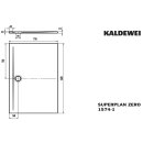 Kaldewei 357400010001 DW SUPERPLAN ZERO Mod.1574-1, 750 x