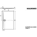 Kaldewei 358200010661 DW SUPERPLAN ZERO Mod.1582-1, 700 x