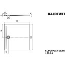 Kaldewei 359200010001 DW SUPERPLAN ZERO Mod.1592-1, 1500 x