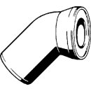 Viega 101718 WC Anschlussbogen 45 Grad 3812