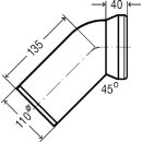 Viega 101718 WC Anschlussbogen 45 Grad 3812