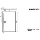 Kaldewei 360000012661 DW SUPERPLAN ZERO Mod.1600-1, 900 x