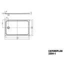 Kaldewei 362400010664 DW CAYONOPLAN Mod.2264-1, 800x1300,