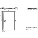 Kaldewei 364047980663 DW SUPERPLAN ZERO Mod.1610-5, 900 x