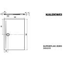 Kaldewei 364247980001 DW SUPERPLAN ZERO Mod.1612-5, 1000 x