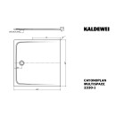 Kaldewei 414003032671 DW CAYONOPLAN MULTISPACE Mod.2330-1,