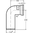 VIEGA 138882 WC Anschlussbogen 90 Grad 3811.5