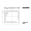 Kaldewei 430547982001 DW SUPERPLAN Mod.405-5, 900 x 1100,