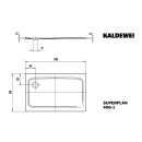 Kaldewei 430600010662 DW SUPERPLAN Mod.406-1, 900x1200,