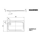 Kaldewei 430600013666 DW SUPERPLAN Mod.406-1, 900x1200,