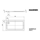 Kaldewei 431200012663 DW SUPERPLAN Mod.412-1, 1000x1400,