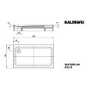 Kaldewei 431235000701 DW SUPERPLAN  Mod.412-2, 1000x1400,