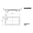 Kaldewei 432948040667 DW SUPERPLAN  Mod.429-2, 900 x 1400,