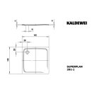 Kaldewei 447000010673 DW SUPERPLAN Mod.391-1, 1000x1000,