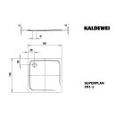 Kaldewei 447000013669 DW SUPERPLAN Mod.391-1, 1000x1000,