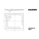 Kaldewei 447800010663 DW SUPERPLAN Mod.388-1, 800x900, cool