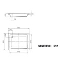 Kaldewei 448330003701 DW SANIDUSCH Mod.552, 800x1200,