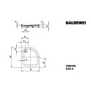 Kaldewei 455648043661 DW ZIRKON MIT WANNENTR&Auml;GER Mod.502-2,