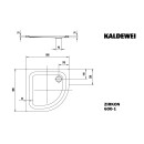 Kaldewei 456500010661 DW ZIRKON Mod.600-1, 800 x 800, warm