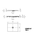 Kaldewei 465000010668 DW CONOFLAT Mod.780-1, 800x900, warm