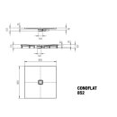 Kaldewei 466800010671 DW CONOFLAT Mod.852-1, 800x800, warm