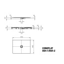 Kaldewei 468100010030 DW CONOFLAT Mod.864-1, 1000x1700,