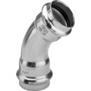 Viega 604448 Bogen 45 Grad mit SC Prestabo