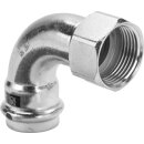 Viega 704650 Bogen 90 Grad mit SC Prestabo